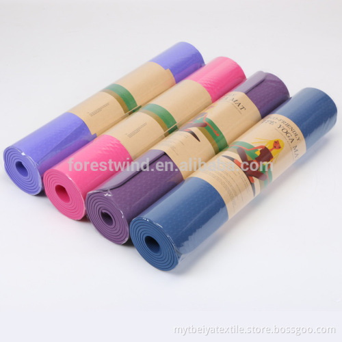 Factory Price Customized PVC Solid Color Natural Yoga Mat